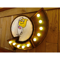 Historisch replica reclamebord Esso